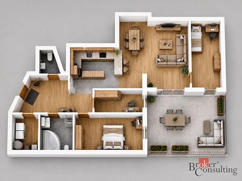 Pronájem bytu 4+kk 179 m²